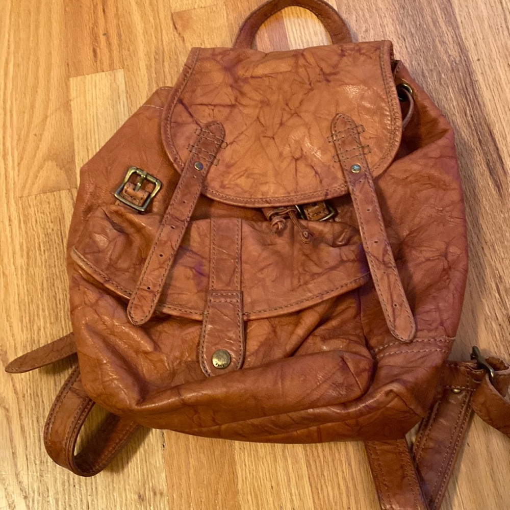 Frye leather backpack